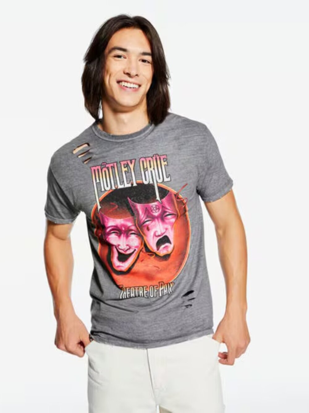 Mötley Crüe Theatre Of Pain Destroyed Graphic Tee